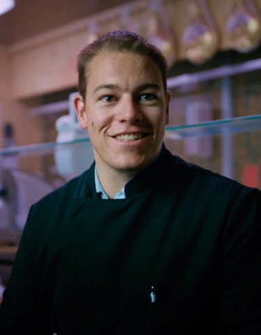 Man looking at camera